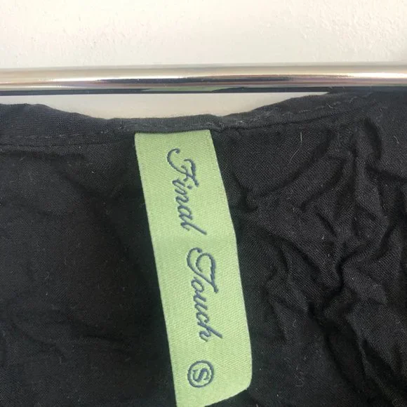 Dressy split front crop top - Picture 2 of 5